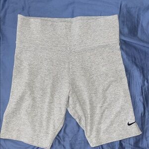 Nike Women's Heather Gray Bike Shorts